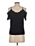Monteau Black Short Sleeve Top Size S - photo 2
