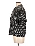 Impressions Polka Dots Black Short Sleeve Blouse Size 10 - photo 5