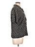 Impressions Polka Dots Black Short Sleeve Blouse Size 10 - photo 4