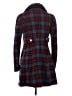 Free People Plaid Blue Wool Coat Size 4 - photo 2
