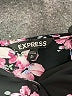 Express 100% Polyester Floral Black Long Sleeve Blouse Size XS - photo 7