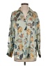 Zara 100% Polyester Paisley Green 3/4 Sleeve Blouse Size S - photo 1