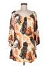 Unbranded Orange Yellow 3/4 Sleeve Blouse Size M - photo 1