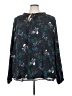 Torrid 100% Polyester Black Long Sleeve Blouse Size 5X Plus (6) - photo 1