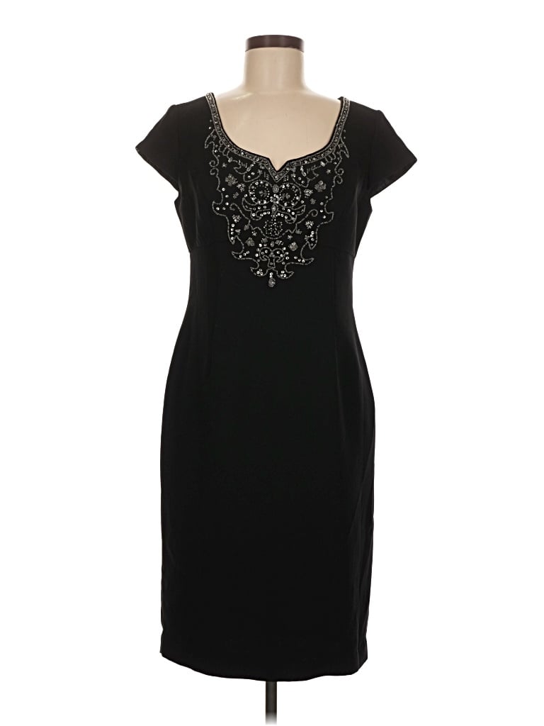 Pre-owned Sandra Darren Cocktail Dress In Black