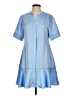 S'edge 100% Polyester Blue Casual Dress Size S - photo 1