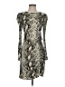 Peyton Jensen Animal Print Gray Cocktail Dress Size S - photo 1