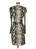 Peyton Jensen Animal Print Gray Cocktail Dress Size S - photo 2