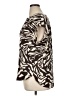 Joie 100% Polyester Animal Print Brown Short Sleeve Turtleneck Size XL - photo 5