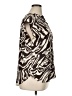Joie 100% Polyester Animal Print Brown Short Sleeve Turtleneck Size XL - photo 4