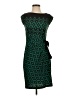 Just... Taylor Graphic Green Casual Dress Size 2 - photo 1