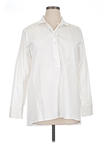 PaperWhite Long Sleeve Blouse (view 1)