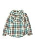 Tea Plaid Teal Long Sleeve Button-Down Shirt Size 18-24 mo - photo 1