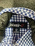 Johnnie-O 100% Cotton Checkered-gingham Blue Long Sleeve Button-Down Shirt Size 12 - photo 3