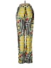 Mustard Seed Print Yellow Casual Pants Size M - photo 2