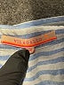 Vilagallo Stripes Blue Long Sleeve Button-Down Shirt Size M - photo 7