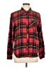 Maurices Plaid Red Long Sleeve Button-Down Shirt Size L - photo 1