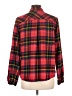 Maurices Plaid Red Long Sleeve Button-Down Shirt Size L - photo 2