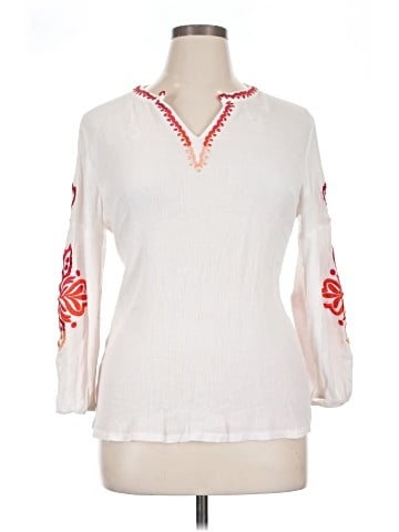 Solitaire 3/4 Sleeve Blouse (view 1)