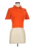 Topshop Orange Short Sleeve Polo Size 8 - photo 1