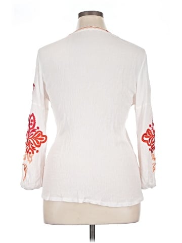 Solitaire 3/4 Sleeve Blouse (view 2)