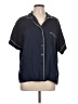 Assorted Brands 100% Bamboo Blue Short Sleeve Blouse Size L - photo 1