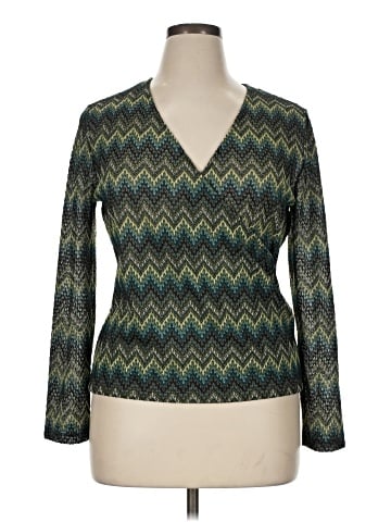 AK Anne Klein Long Sleeve Blouse (view 1)