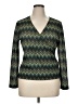 AK Anne Klein Green Long Sleeve Blouse Size XL - photo 1
