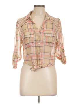American Rag Cie 3/4 Sleeve Button Down Shirt