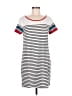 Heyton Stripes White Casual Dress Size M - photo 1