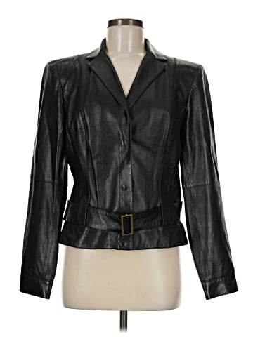 Anne Klein Leather Jacket (view 1)
