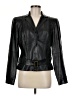 Anne Klein 100% Leather Black Leather Jacket Size 8 - photo 1