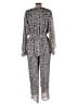 Banana Republic 100% Polyester Animal Print Silver Jumpsuit Size 8 (tall) - photo 2