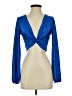 Forever Blue Long Sleeve Blouse Size XS - photo 1