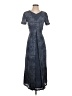 J.Jill 100% Polyester Gray Casual Dress Size 4 - photo 1