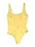 Rip Curl Solid Yellow One Piece Swimsuit Size XL (estimated) - photo 2