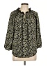 dalia 100% Polyester Black 3/4 Sleeve Blouse Size L - photo 1