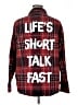 Warner Bros 100% Cotton Plaid Red Long Sleeve Button-Down Shirt Size XL - photo 2