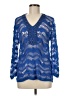 Chico's Blue Long Sleeve Blouse Size Med (1) - photo 1