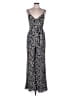 MICHAEL Michael Kors 100% Polyester Animal Print Blue Jumpsuit Size M - photo 1