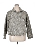 Vigoss 100% Cotton Animal Print Silver Jacket Size XL - photo 1