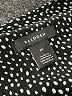 Halogen Polka Dots Black Short Sleeve Blouse Size M - photo 4