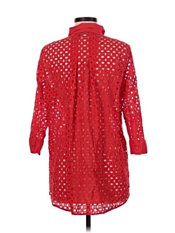 Peck & Peck 3/4 Sleeve Button-Down Shirt (view 2)