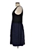 Theory 100% Silk Color Block Black Casual Dress Size 12 - photo 5