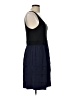 Theory 100% Silk Color Block Black Casual Dress Size 12 - photo 4