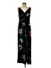 Apt. 9 Floral Black Casual Dress Size M (estimated) - photo 1