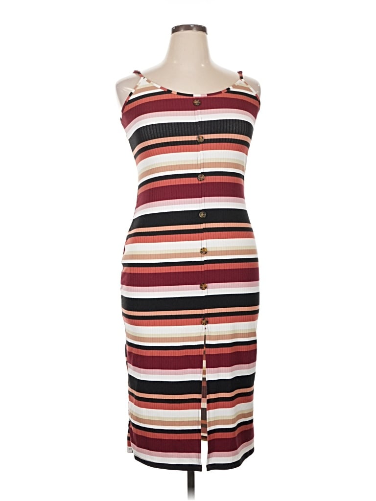 Pre-owned No Boundaries Casual Dress In Burgundy