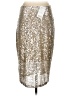 MNG Suit 100% Polyester Metallic Silver Formal Skirt Size S - photo 2