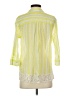 Edme & Esyllte 100% Polyester Stripes Yellow 3/4 Sleeve Blouse Size 4 - photo 2