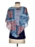 Corvia Blue 3/4 Sleeve Blouse Size S - photo 2